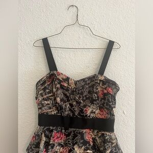 NWT Antonio Melani Peplum Floral Jacquard Dress 4